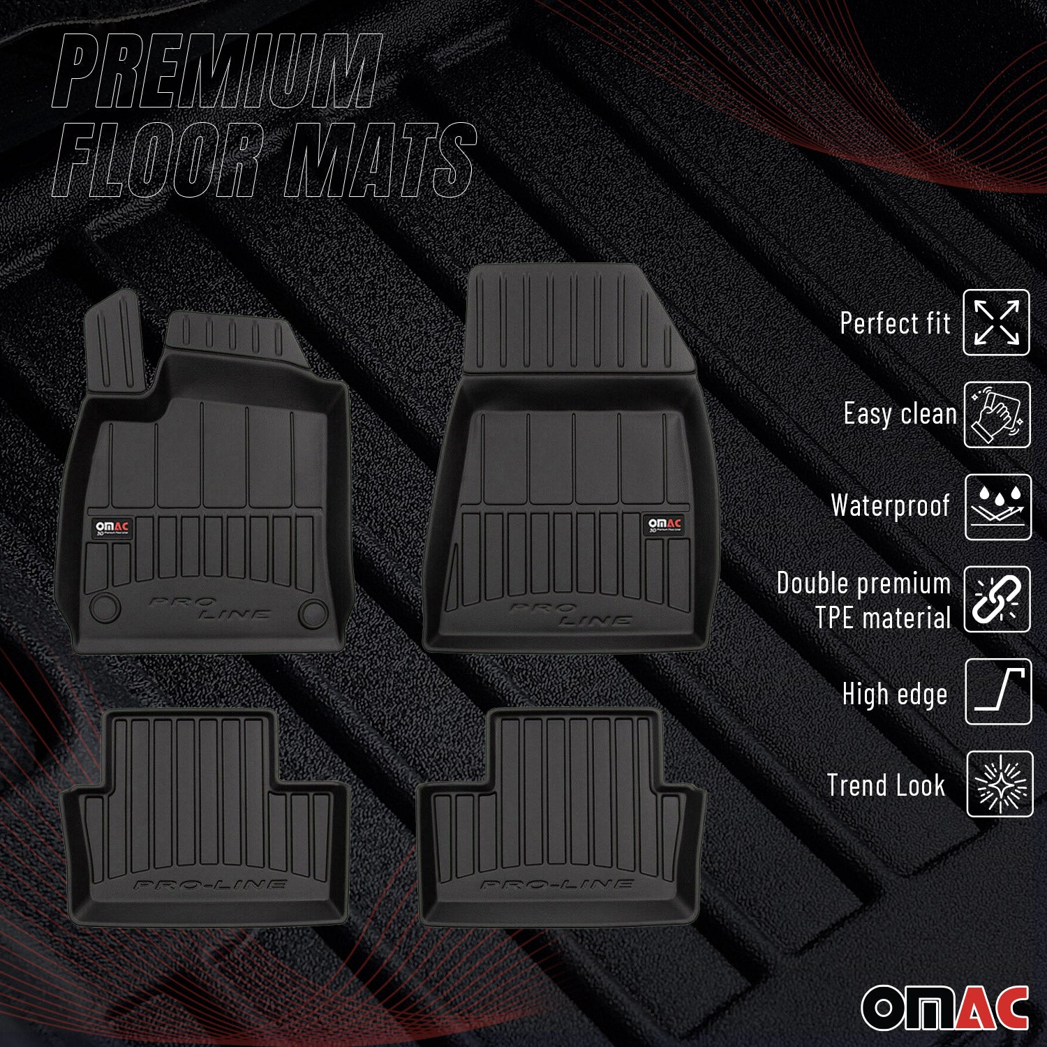 Tapis de Sol pour Renault Clio 2019-2025 TPE Noir