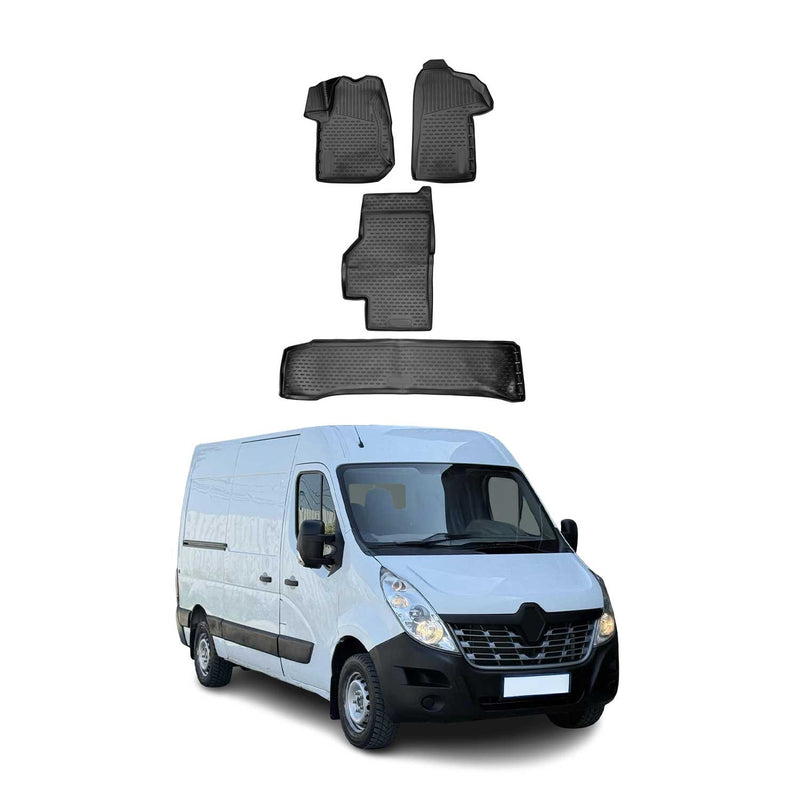 OMAC Tapis de sol pour Renault Master 2010-2024 sur mesure en caoutchouc 4Pcs
