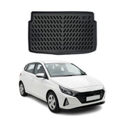 Tapis de coffre pour Hyundai I20 3 2020-2027 Noir 3D en Caoutchouc TPE