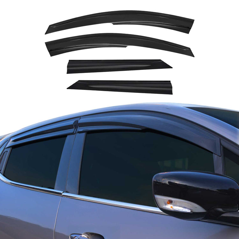 Déflecteurs De Vent Pluie D'air pour Dacia Logan 2006-2017 Acrylique 4 Pcs