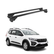 Barres de toit Transversales pour Dacia Jogger 2022-2026 TÜV Aluminium Noir 2Pcs