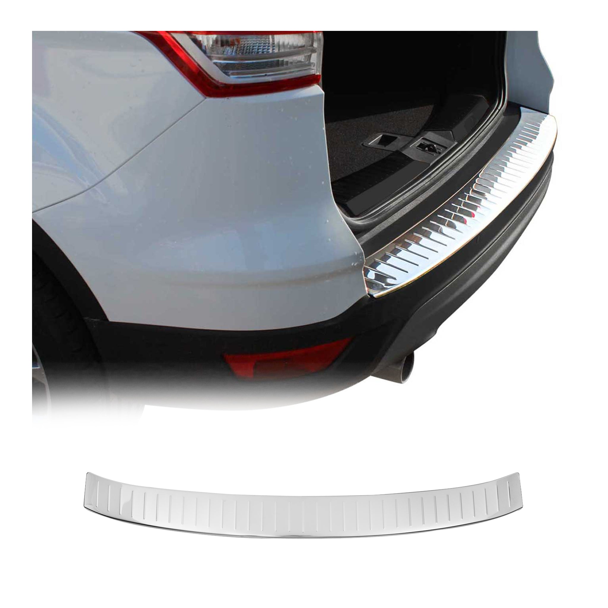 Protection de Pare-Chocs Arrière pour Ford Kuga II 2012-2019 Inox finition polie