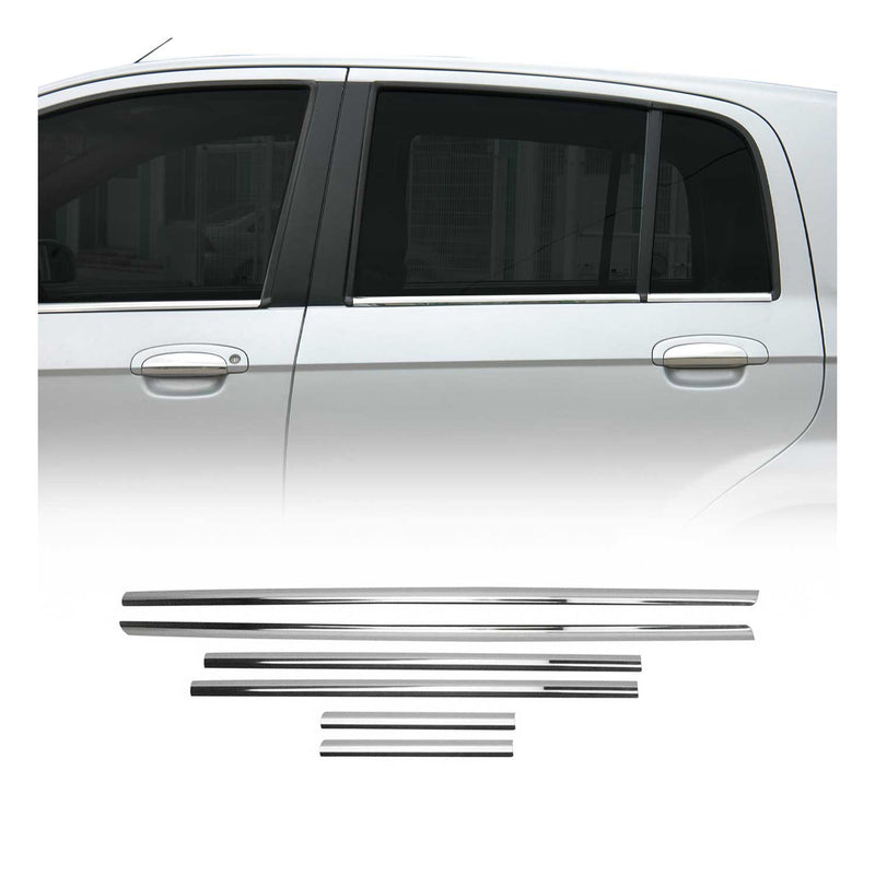Baguettes pour contour Latérales pour Hyundai Getz 2002-2011 acier inox chrome