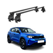 Menabo Barres de toit Transversales pour Opel Frontera 2024-2026 Noir Acier 2x