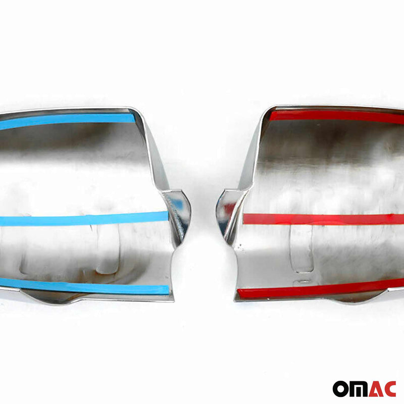 Coques de Rétroviseurs pour Hyundai Accent Era 2005-2012 2x ABS Chrome Argenté