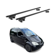 Barres de toit transversales pour Mercedes Vaneo W414 2002-05 5 P Noir 2x ABE