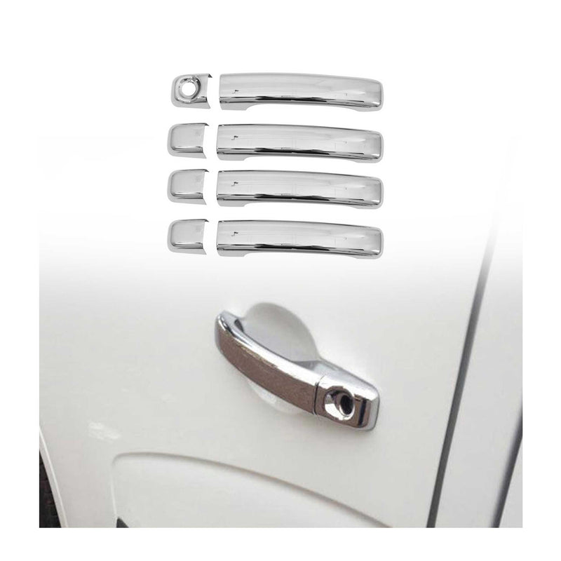 Couverture de poignée de porte pour Opel Vivaro 2014-2019 en Acier chromé