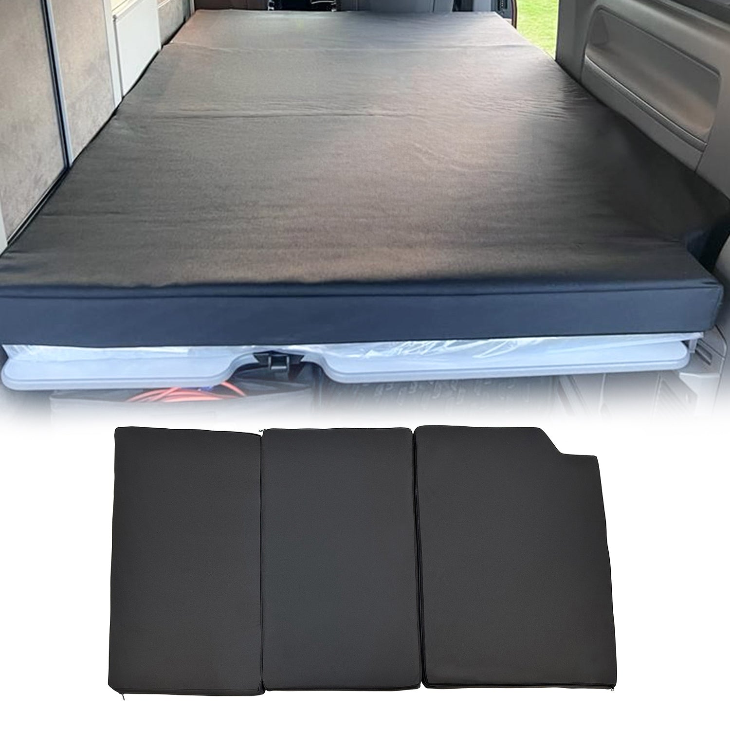 Matelas pliant pour VW T4 T5 T6 California Matelas Noir 194x114