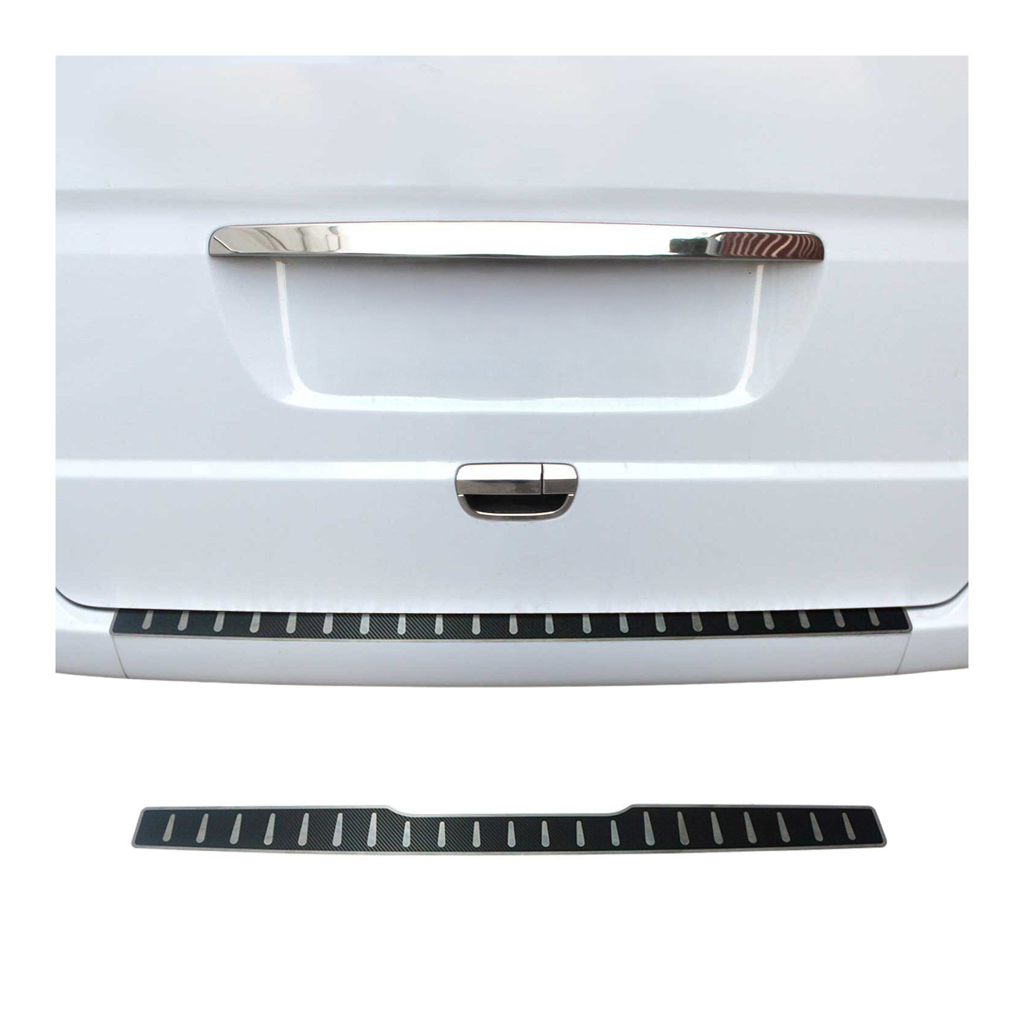 Protection de Pare-Chocs pour Mercedes Vito W639 2003-2014 Inox film carbone