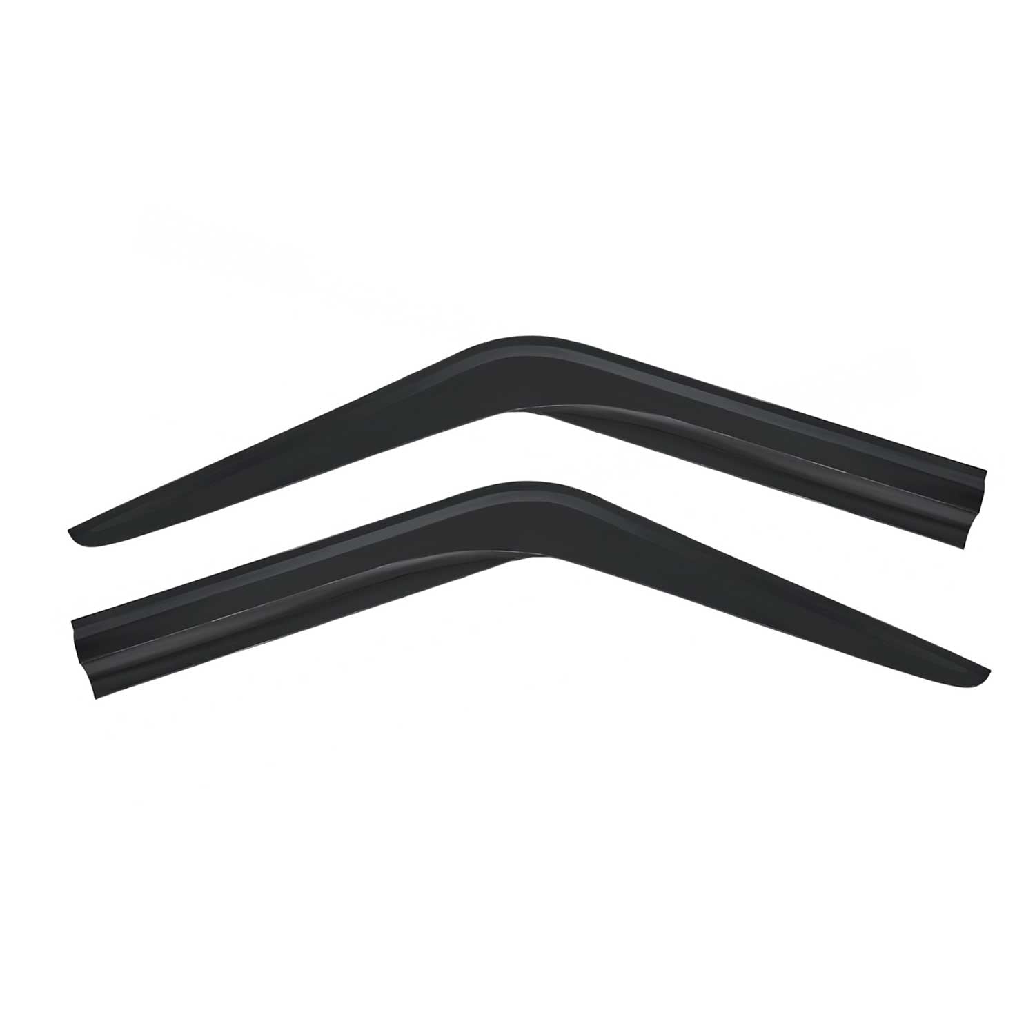 Déflecteurs de Vent pluie d'air pour Ford Transit 2000-2014 Acrylique Noir 2 Pcs
