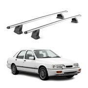 Barres de toit transversales Alu pour Ford Sierra II HB Break 1987-1993 Gris 2x