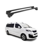 Barres de toit Transversales pour Peugeot Expert / Traveller 2016-2026 TÜV Noir