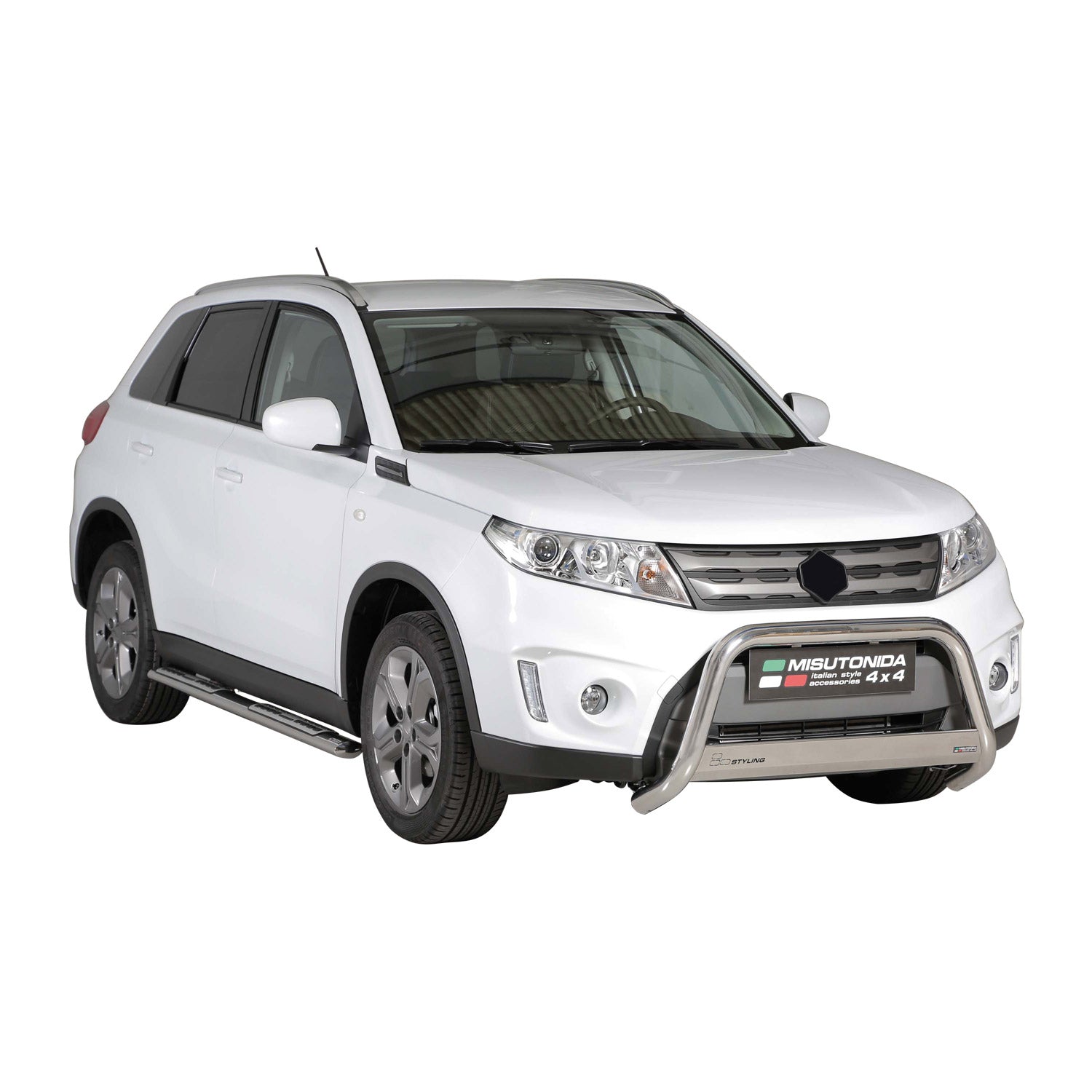 Marchepieds Latéraux pour Suzuki Vitara 2015-2018 Acier Inoxydable Argent