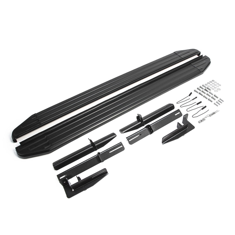 Marchepieds Latéraux pour Mitsubishi Outlander 2007-2015 Aluminium Noir 2Pcs