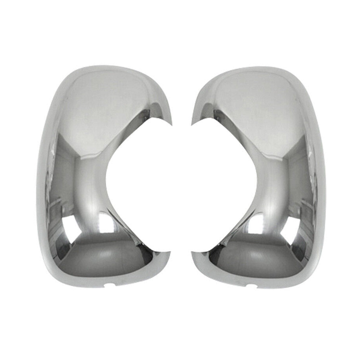 Coques de Rétroviseurs pour Opel Vivaro A 2001-2014 en Acier Chromé Argent