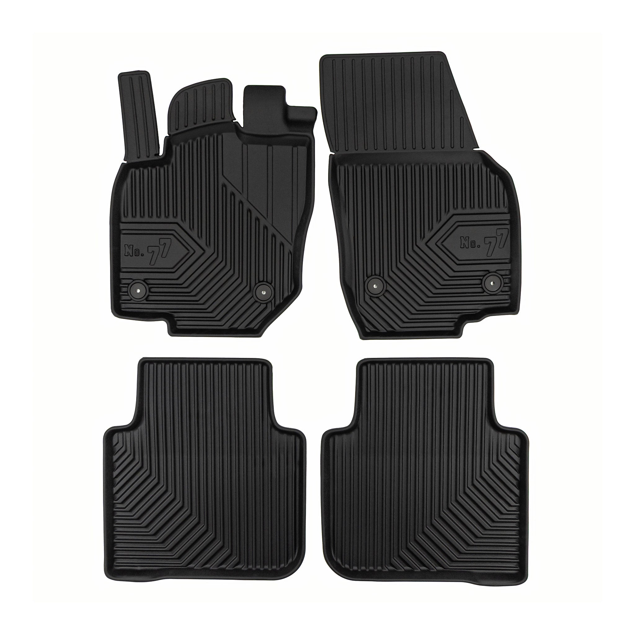 Tapis de Sol de Voiture pour Skoda Kodiaq II 2024-2026 TPE Imperméable 4Pcs