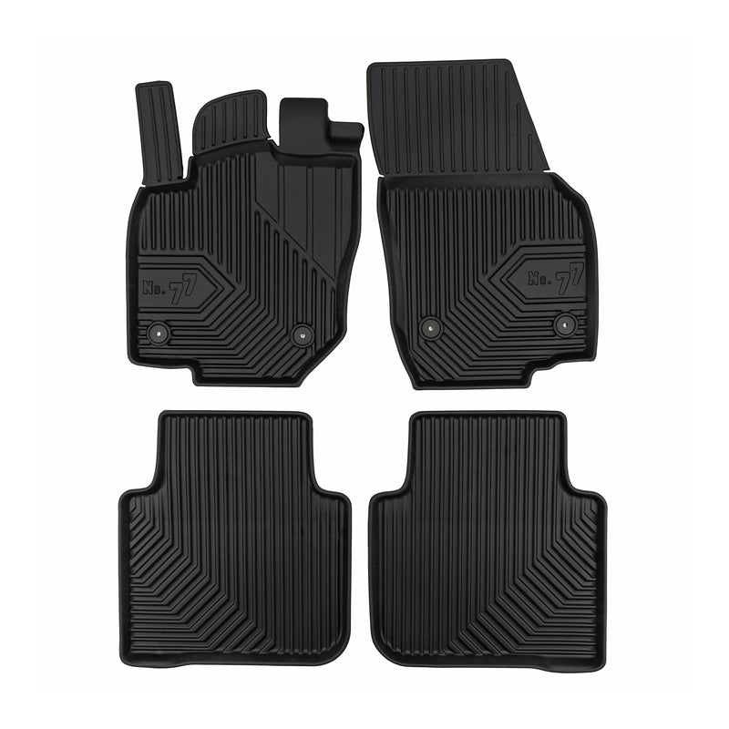 Tapis de Sol de Voiture pour Skoda Kodiaq II 2024-2025 TPE Imperméable 4Pcs
