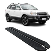 Marchepieds Latéraux pour Hyundai Santa Fe 2000-2006 Noir Aluminium 2Pcs