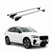 Menabo Barres de toit pour Volvo XC60 II 2025-2026 Facelift Argenté Alu 2 Pièces