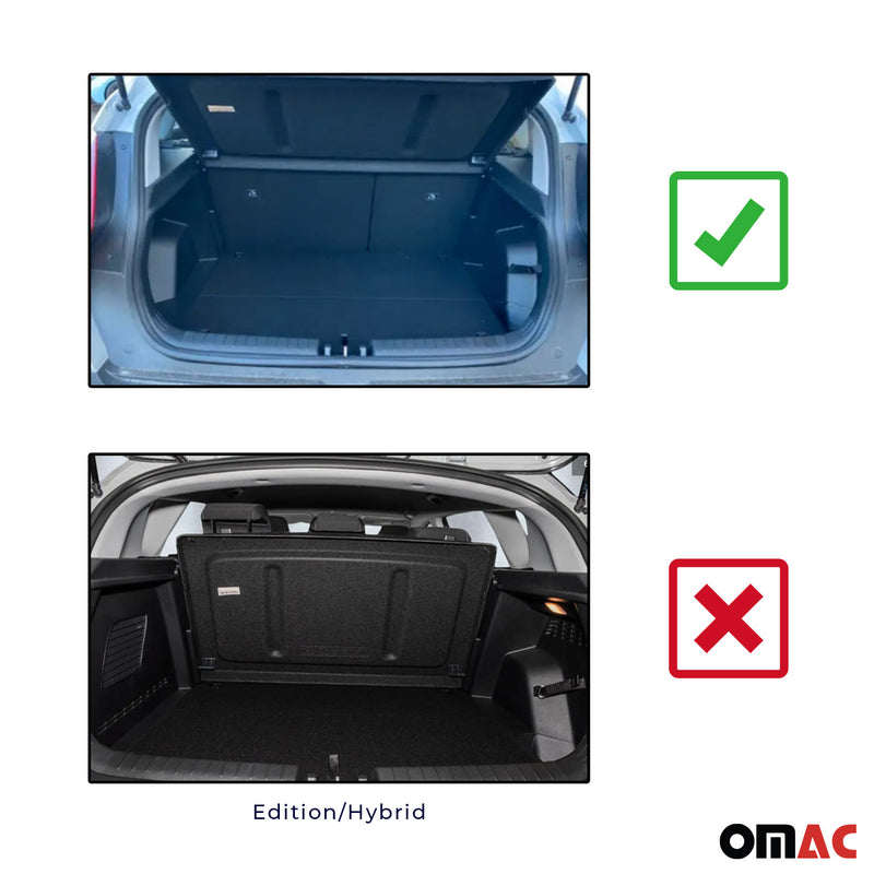 Tapis de Coffre pour Hyundai Bayon BC3 2021-2025 en TPE Noir
