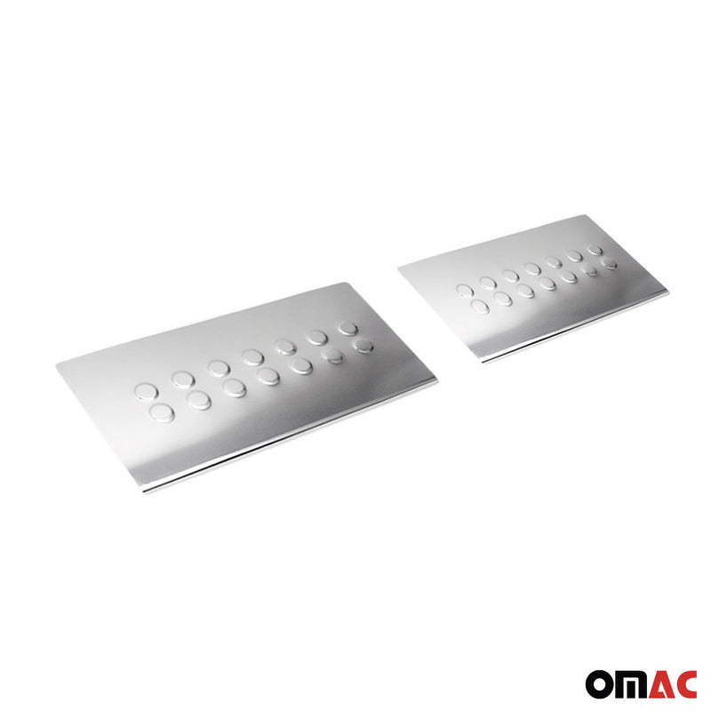 Couverture de Seuil de porte pour Renault Master 2010-2024 acier inox chromé 2x