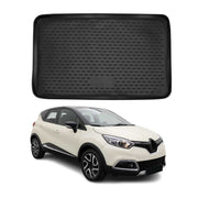 OMAC Tapis de coffre pour Renault Captur 2016-2019 sur mesure en caoutchouc Noir