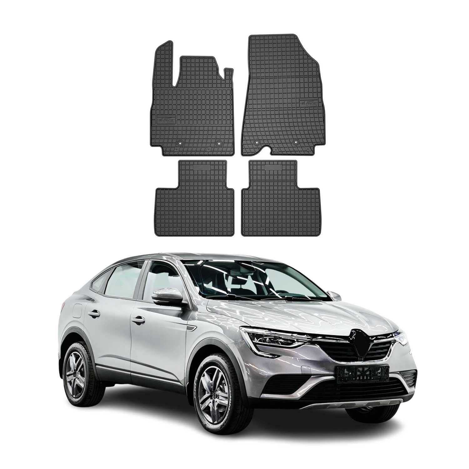 Tapis de Sol pour Renault Arkana 2019-2026 Caoutchouc Noir