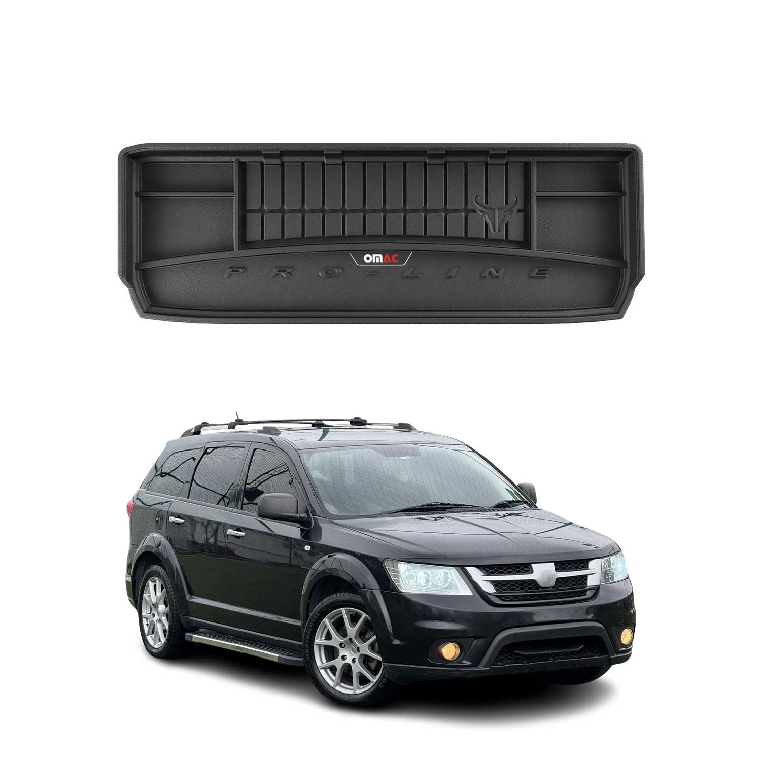 Tapis de Coffre pour Fiat Freemont 2011-2015 Noir TPE