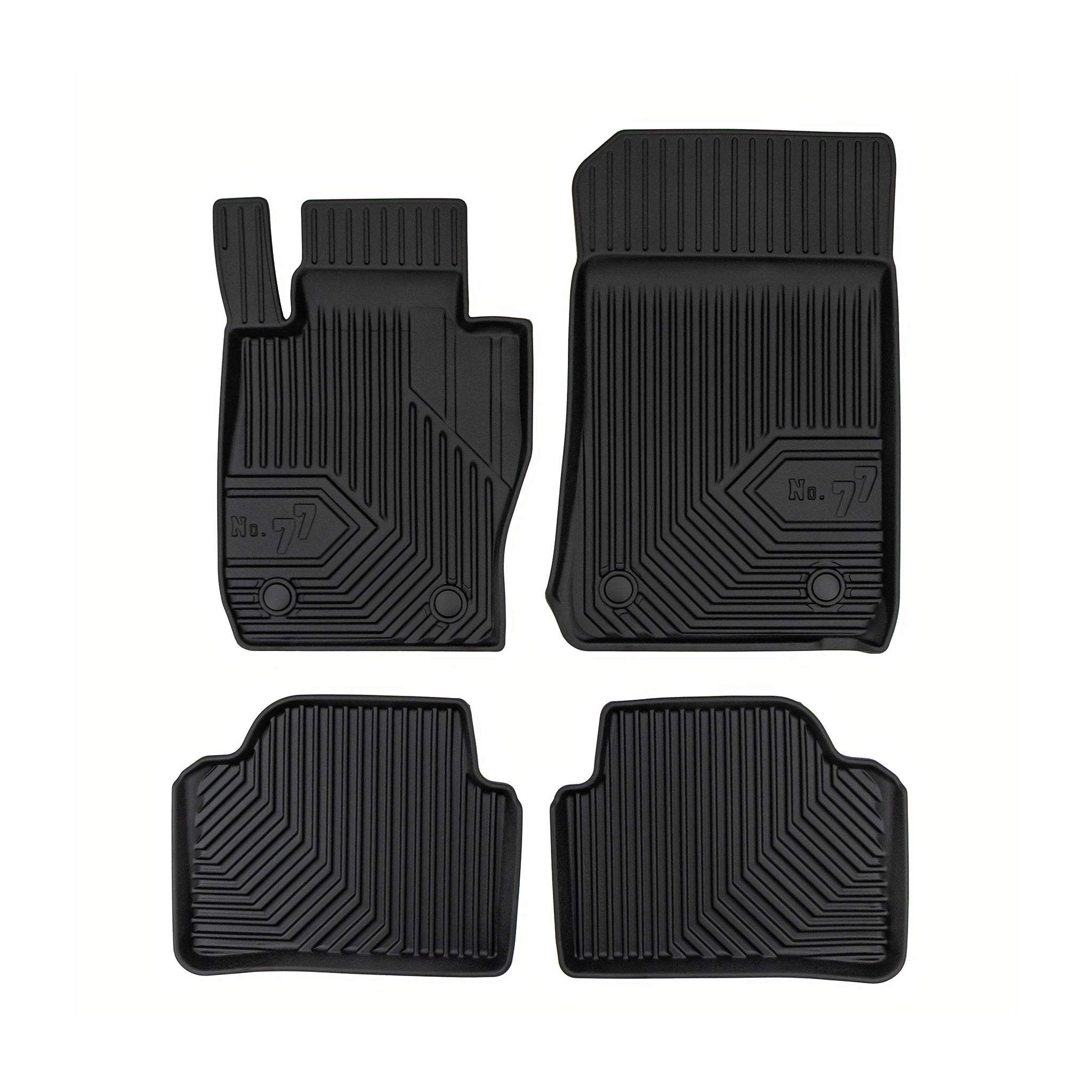 Tapis de Sol de Voiture pour BMW Série 3 E90 E91 2004-2012 xDrive TPE Noir 4Pcs