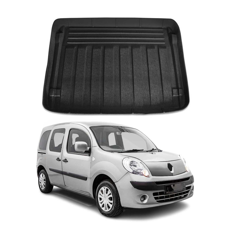 Tapis de Coffre pour Renault Kangoo Expression 2008-2010 en TPE Noir
