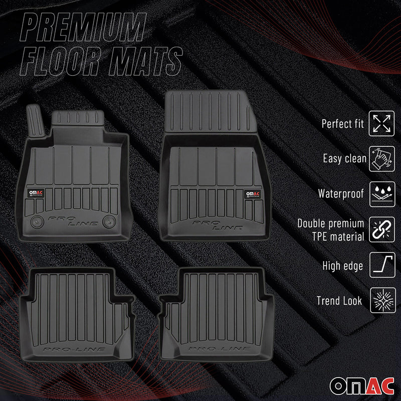 Tapis de Sol pour Ford Puma 2019-2025 Caoutchouc TPE Noir
