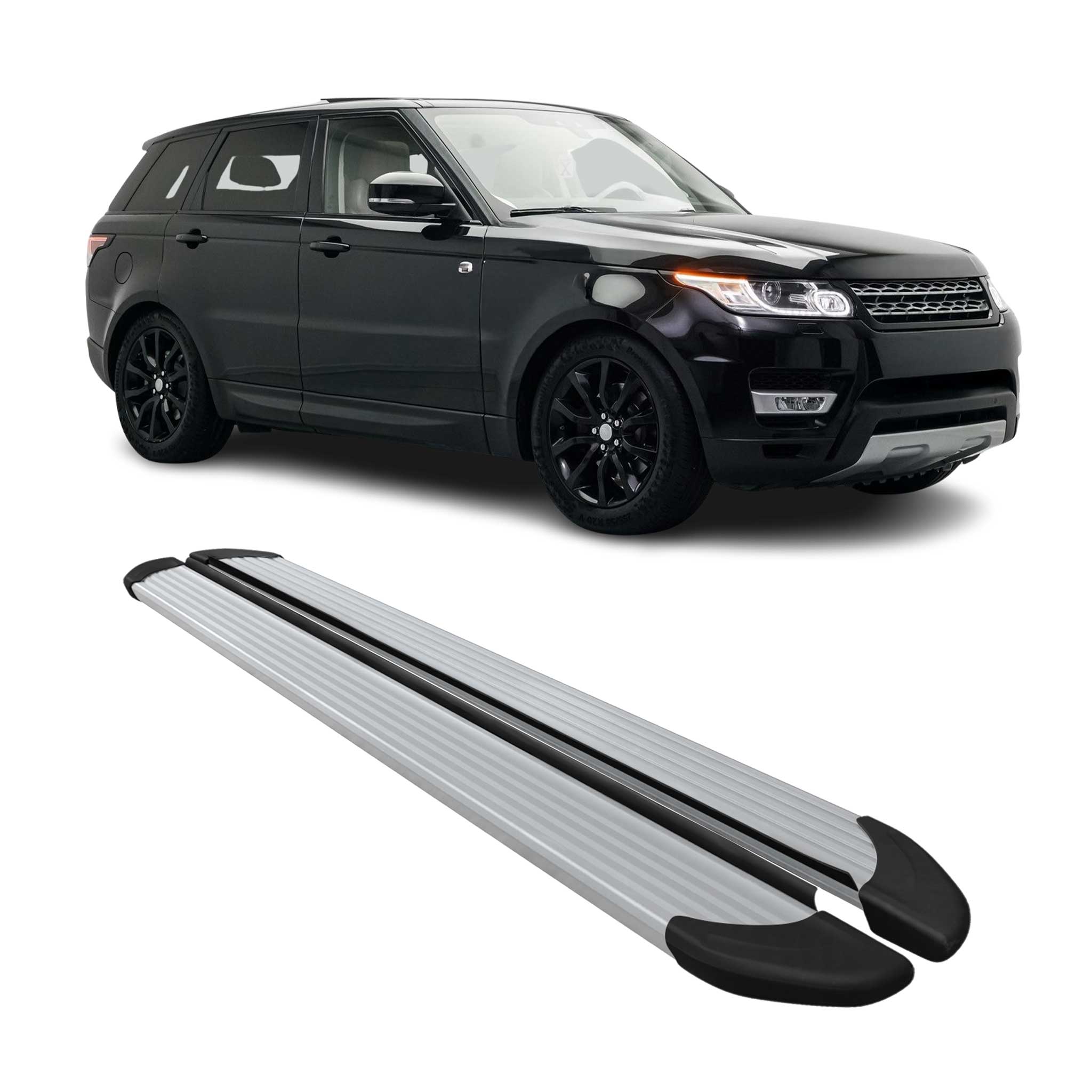 Marchepieds Latéraux pour Range Rover Sport 2013-2022 Aluminium Argent 2x