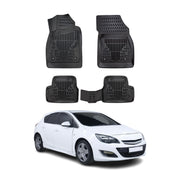 Tapis de sol pour Opel Astra J 2009-2015 Noir 3D en Caoutchouc TPE 4Pcs