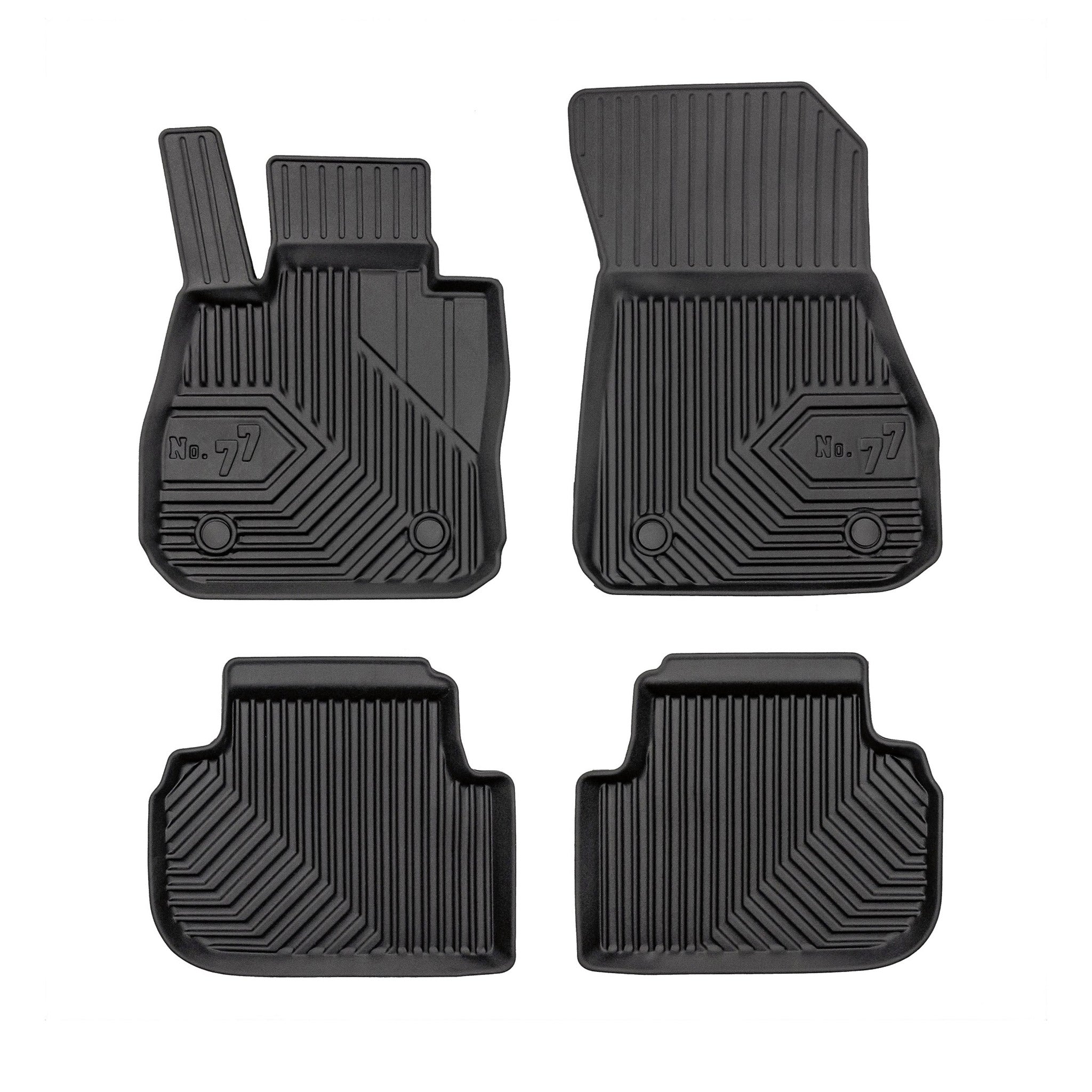 Tapis de Sol de Voiture pour BMW Série 2 Gran Coupé F74 2024-2026 TPE Noir 4Pcs