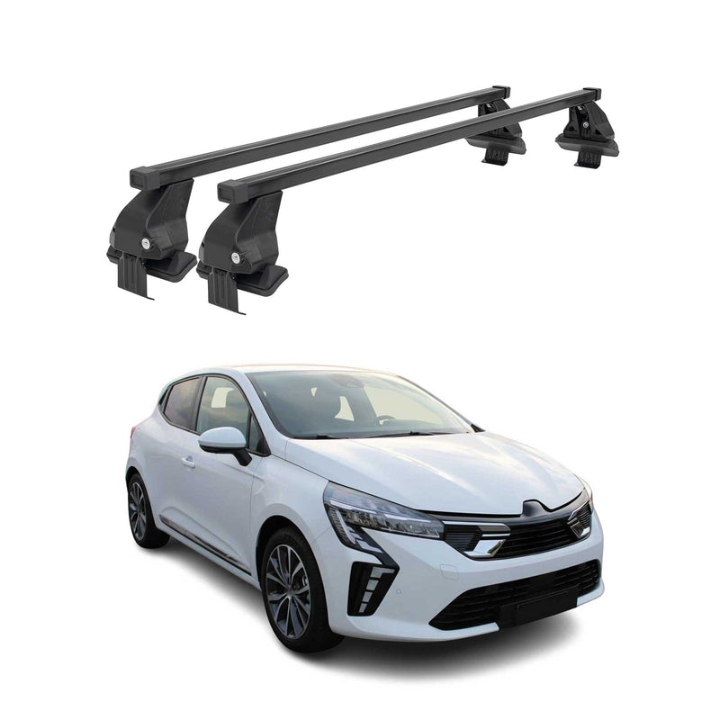 Barres de toit transversales pour Mitsubishi Colt VII HB 2023-2025 Acier Noir 2x
