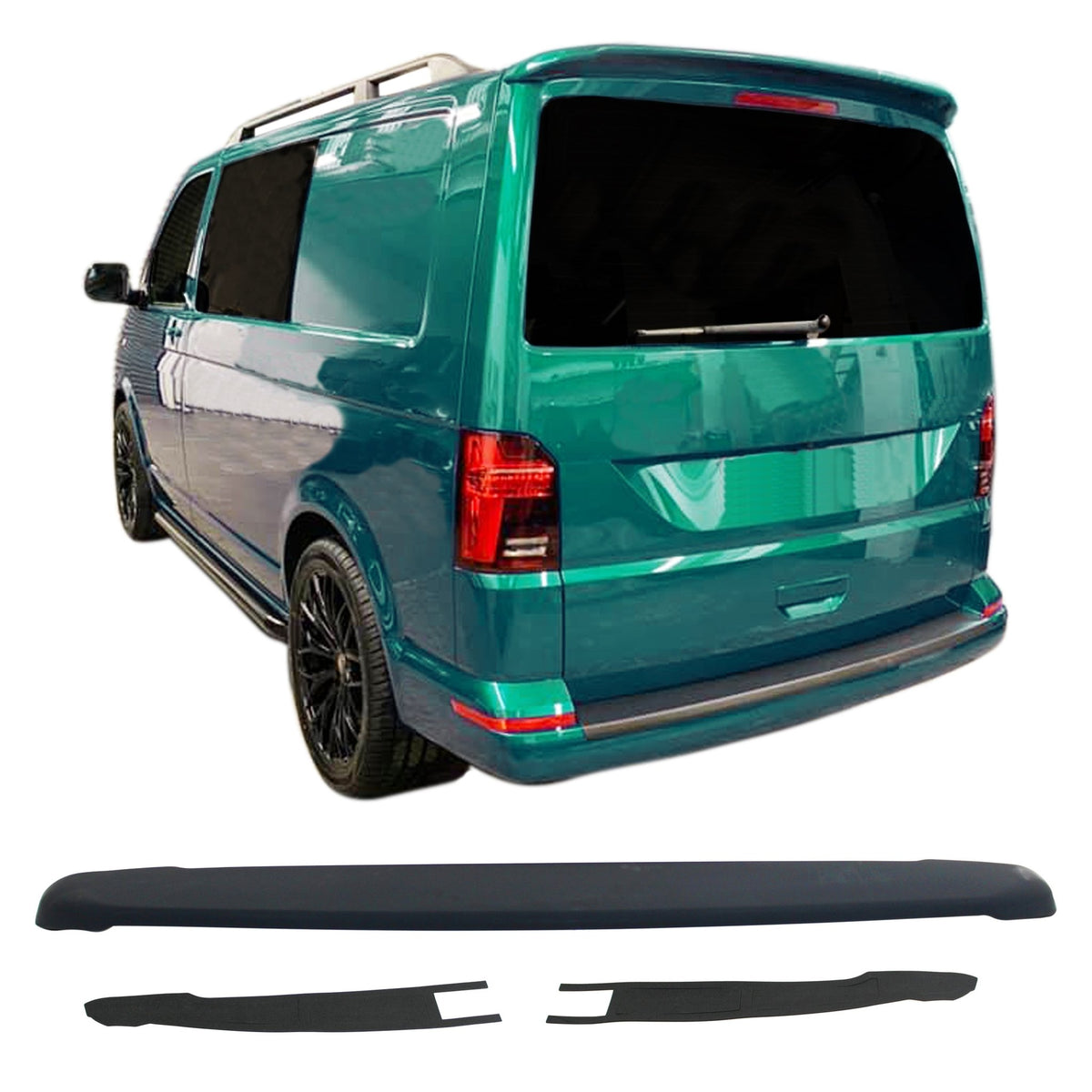 JOM Spoiler de Toit pour VW Bus T6 T6.1 mit Heckklappe à partir de 04/2015 Gris