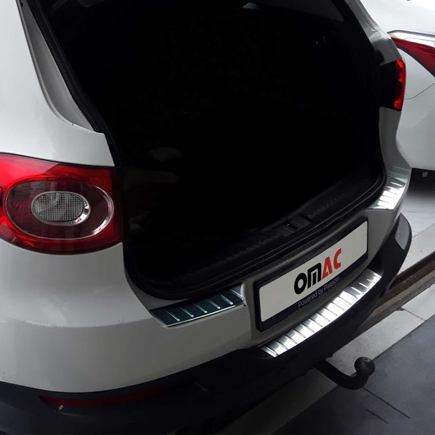 Protection Seuil de Pare-chocs Arriére Pour VW Tiguan 2007-2016 Inox 3Pcs Brossé