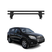 Menabo Barres de toit Transversales pour Toyota RAV4 2005-2012 Alu Noir 2x ABE