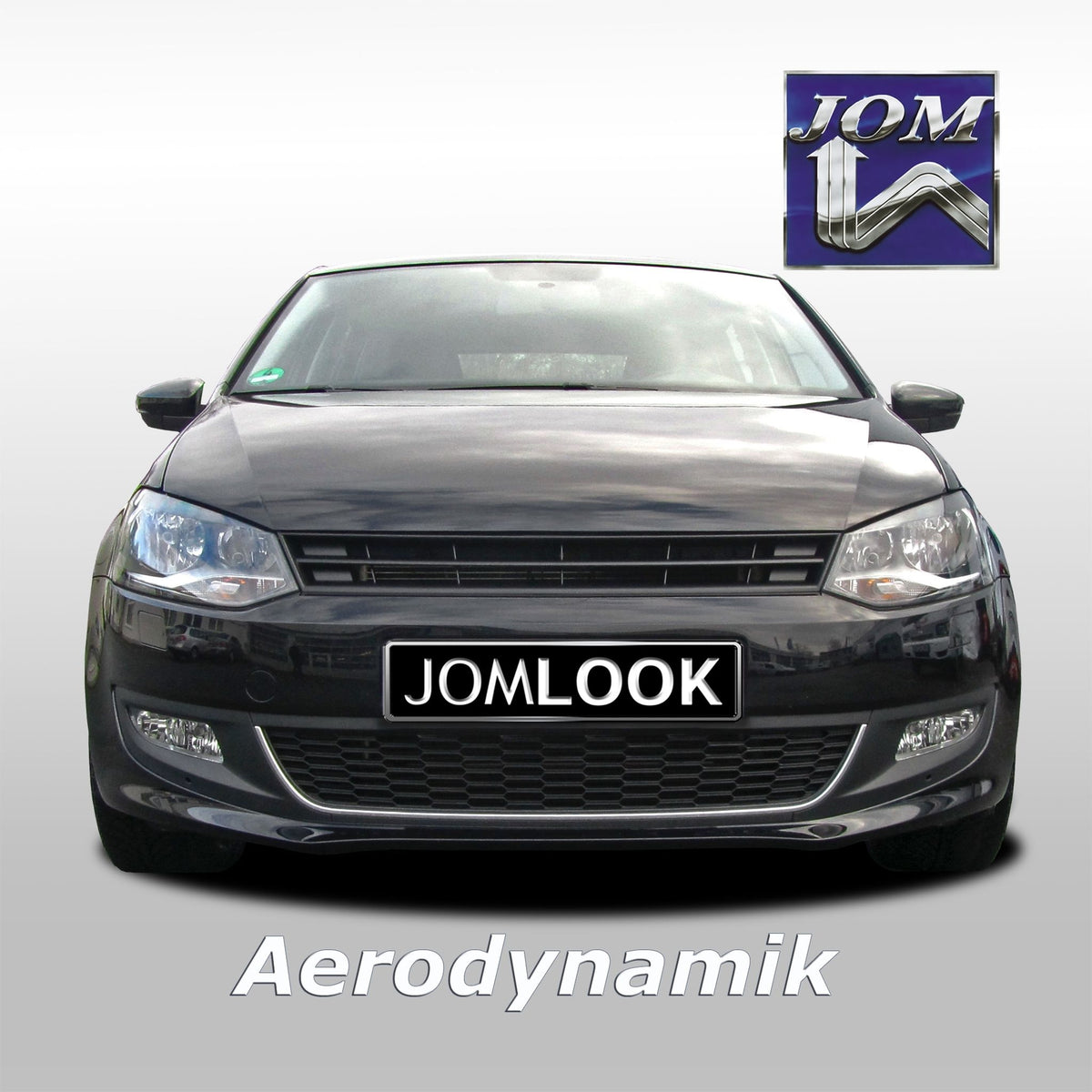 JOM Calandre pour VW Polo 5 (6R) Noir ohne Emblem ABS