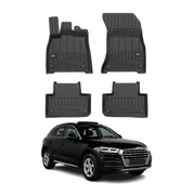 OMAC Tapis de sol caoutchouc pour Audi Q5 FY 2017-2024 Noir Premium