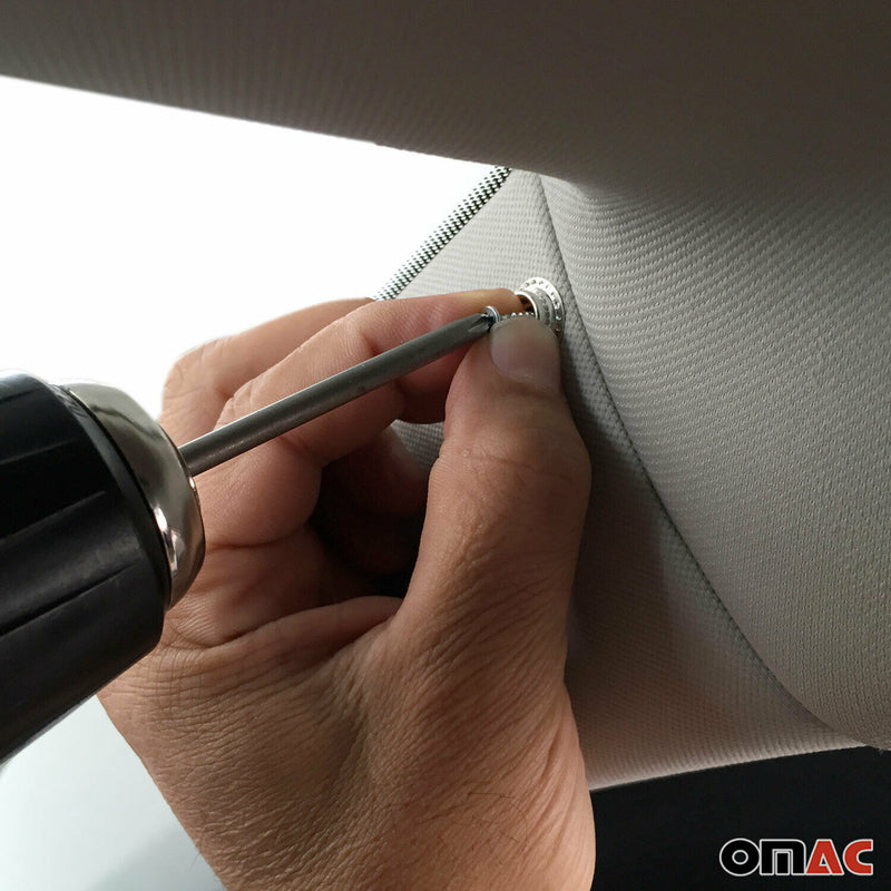 Rideaux pare-soleil magnétique pour Citroen Berlingo 2008-2018 Noir Tissu