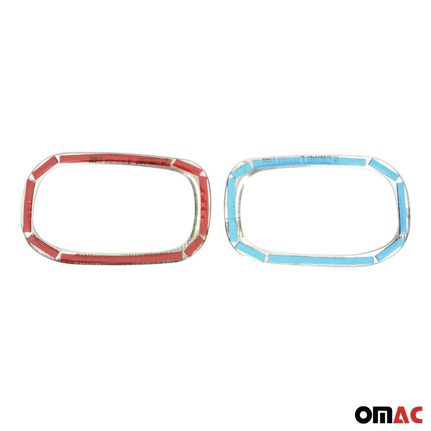 Cadres de Réflecteurs Arrière pour Jeep Renegade 2014-2024 acier inox Brossé 2x