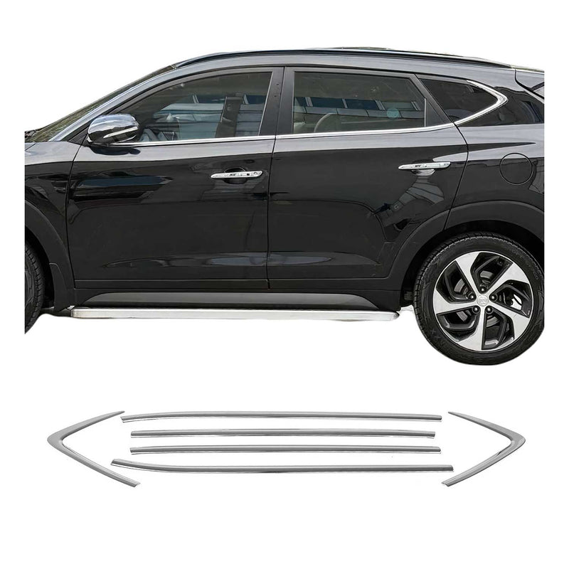 Garniture de Fenêtre pour Hyundai Tucson SUV 2015-2021 Acier Inox 6Pcs