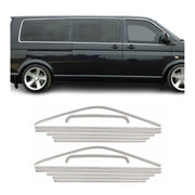 Baguettes pour contour latérales pour VW T6 T6.1 Transporter 2015-24 L1 inox