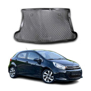 Tapis de Coffre pour Kia Rio III Hatchback 2011-2017 TPE Noir