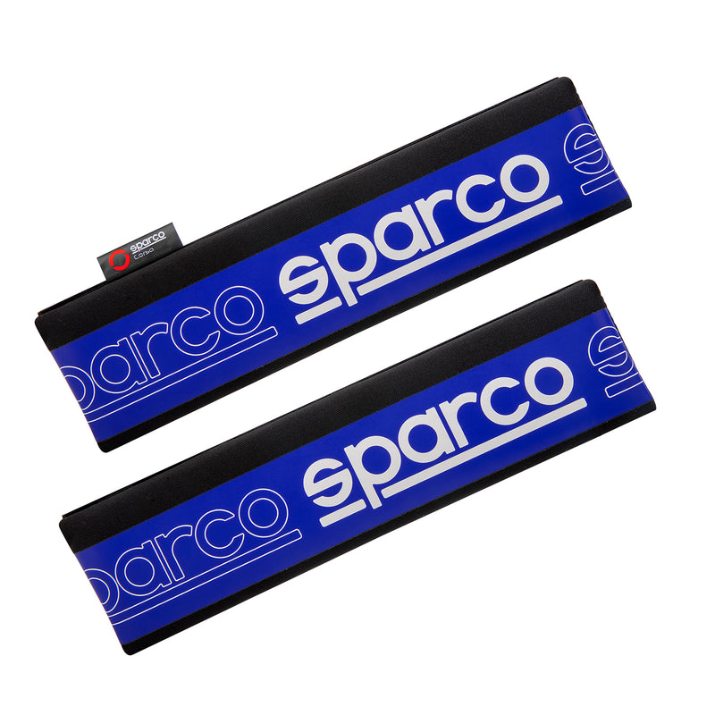 SPARCO coussin de ceinture coussinet de ceinture de sécurité 2 pièces noir bleu