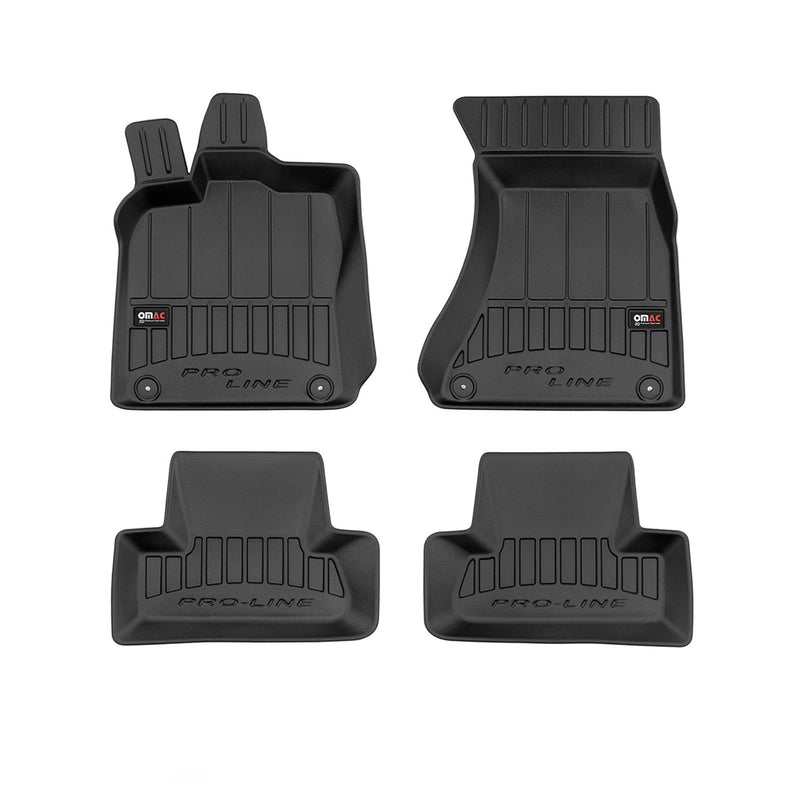 OMAC Tapis de sol caoutchouc pour Audi Q5 8RB 2008-2017 Noir Premium 4 Pcs