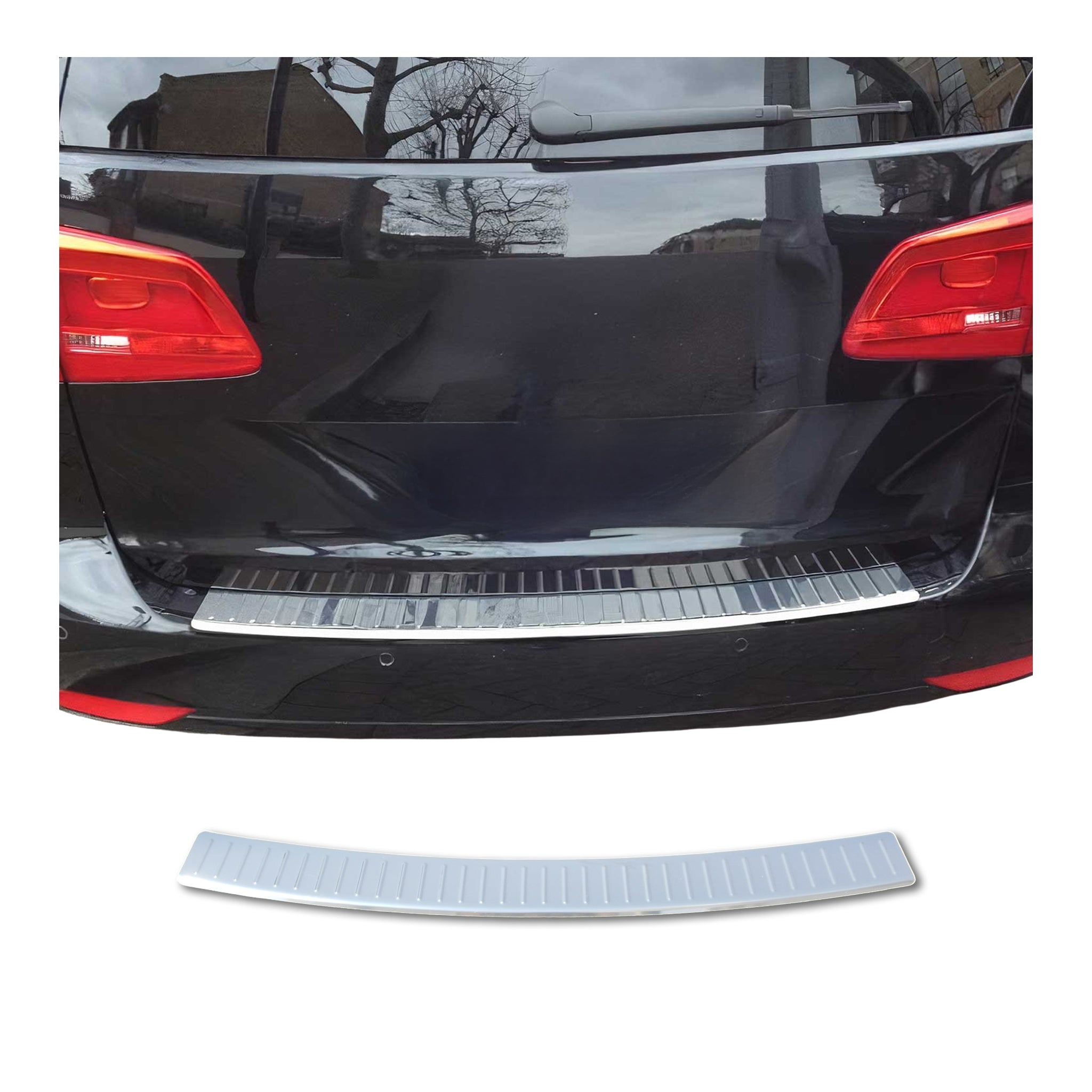 Protection de Pare-Chocs Arrière pour VW Touran I 2010-2015 Facelift Inox polie