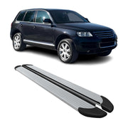 Marchepieds Latéraux pédale pour VW Touareg 2003-2010 Aluminium Argent 2Pcs