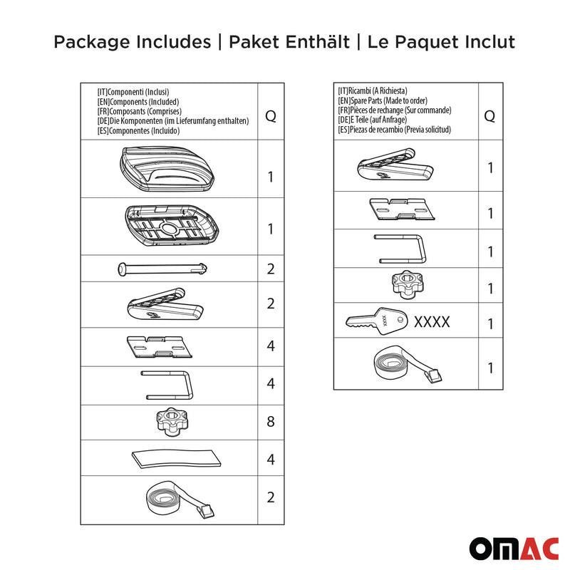 Menabo Mania Coffre voiture imperméable de toit 320L noir en plastique